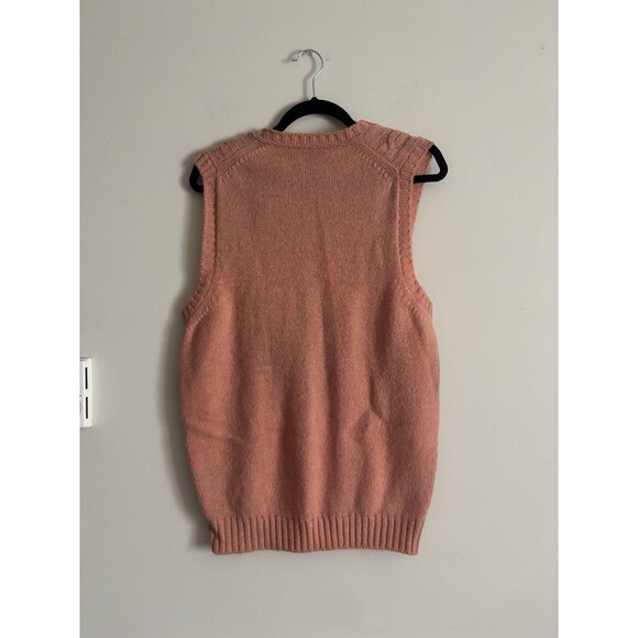 Vintage Alan Paine Mens 42 V Neck Shetland Wool Made In England Sweater Vest - Picture 5 of 5